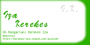 iza kerekes business card